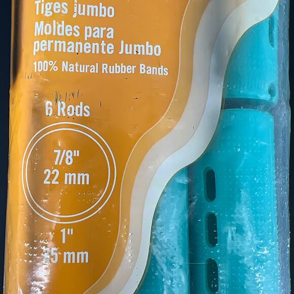 Salon Care Cold Wave Perm Rods New Factory Sealed lot Vintage - NOS Orange Blue - Picture 11 of 12